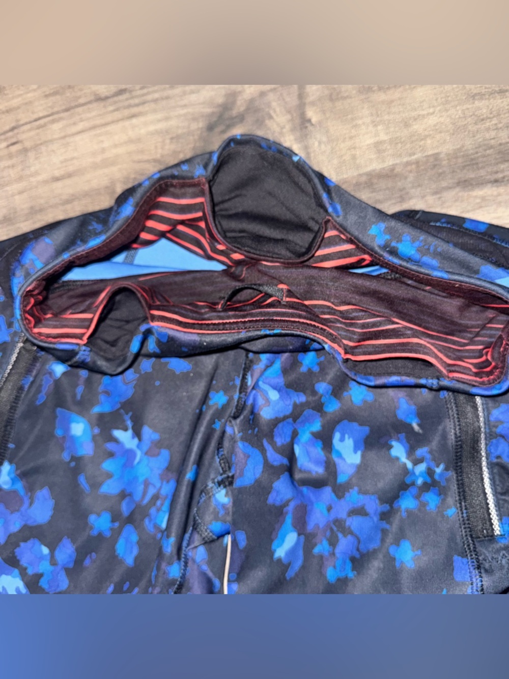 Lululemon Fast and Free High Rise Tight Blue Camo Print 5 Pocket Sz 6 - Picture 14 of 15